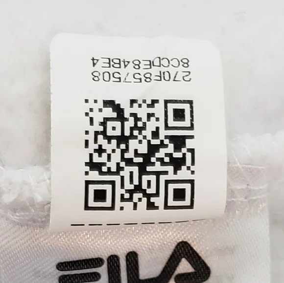 Fila Ladies' 1/4 Zip Fleece Pullover Sweatshirt, White/Navy Large - Picture 9 of 14